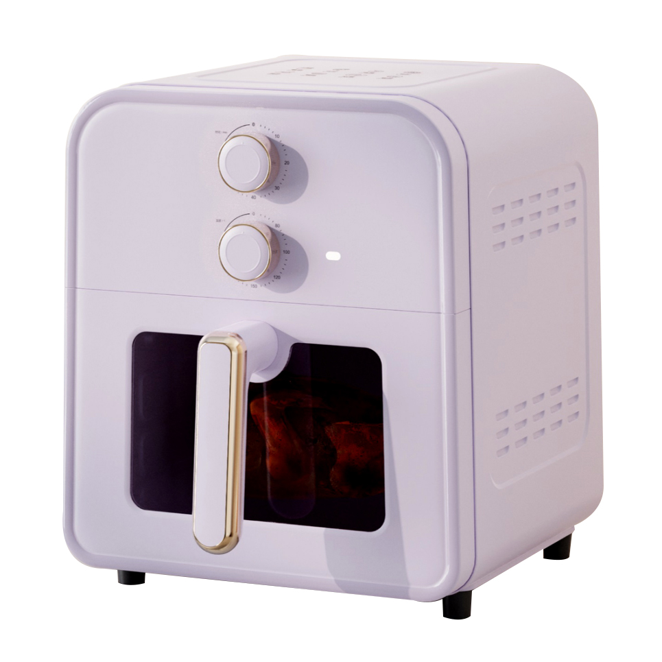8L Air fryer 2 knobs control HL-0801K Purple