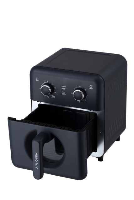 6L Air fryer 2 knobs control Black HL-0602K