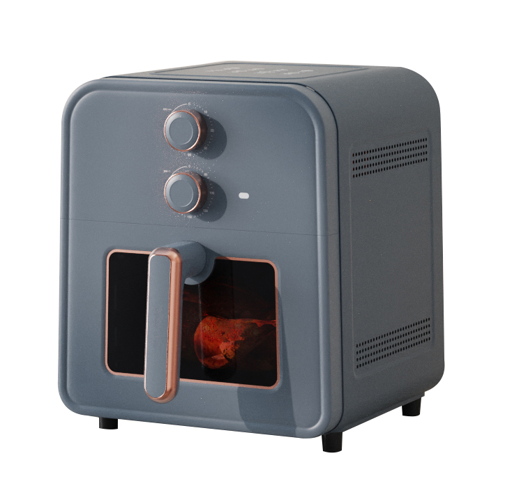 8L Air fryer 2 knobs control HL-0801K Blue