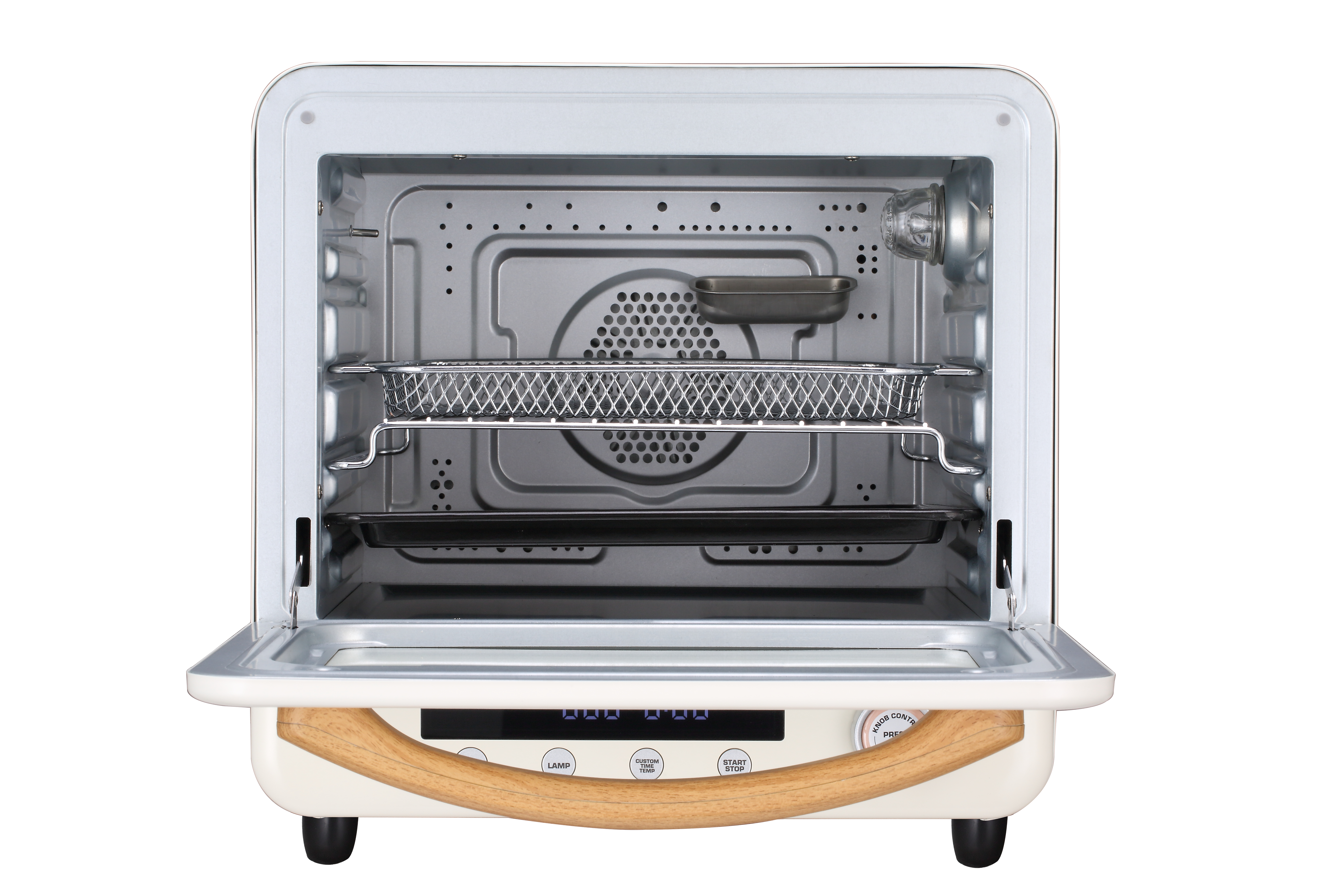 20L Air Fryer Steam Oven_ HL-20L-GS Wood-Grain handle
