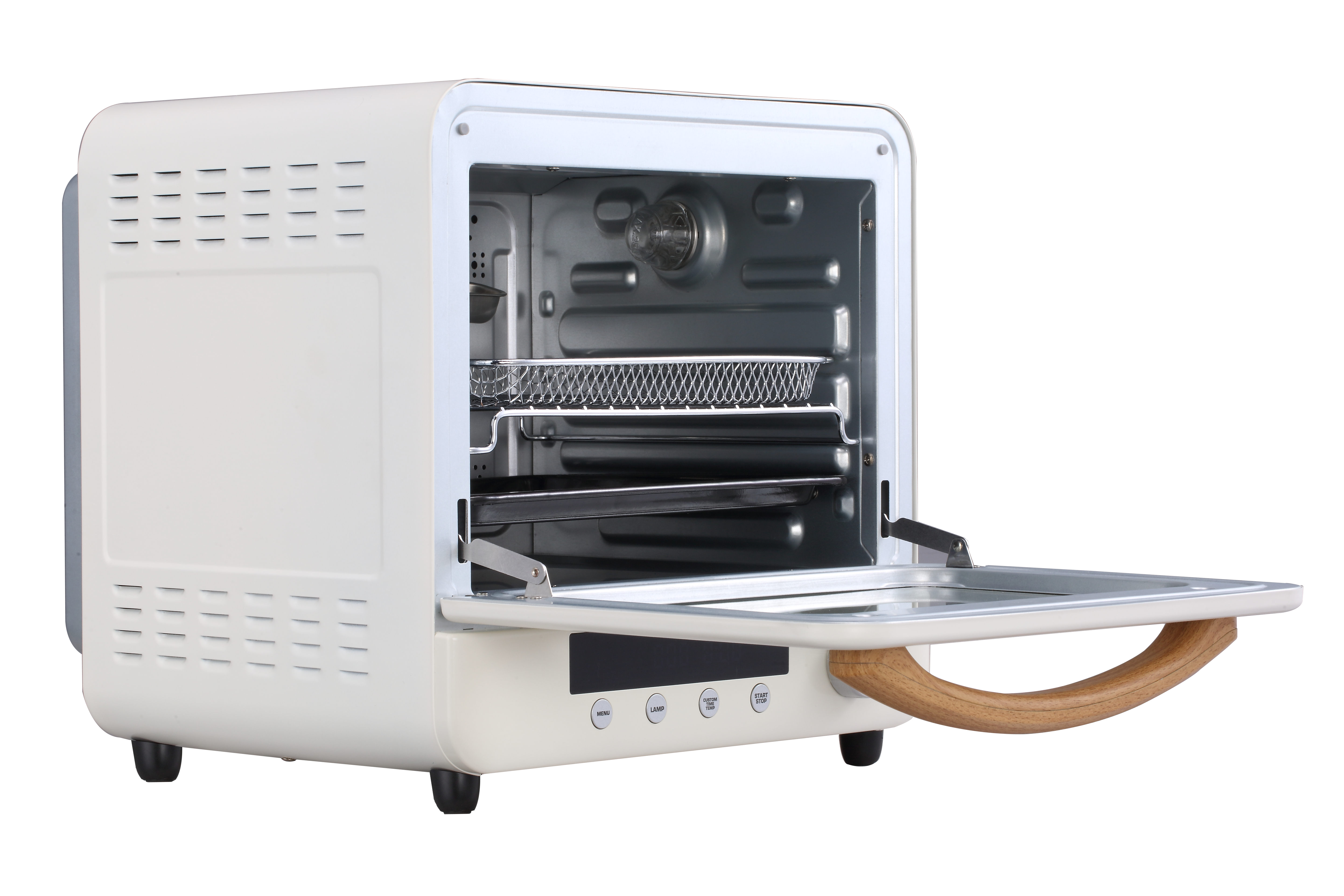 20L Air Fryer Steam Oven_ HL-20L-GS Wood-Grain handle