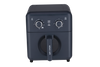 6L Air fryer 2 knobs control Black HL-0602K